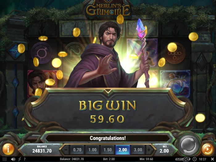 Merlin&rsquo;s Grimoire Slot Game Review