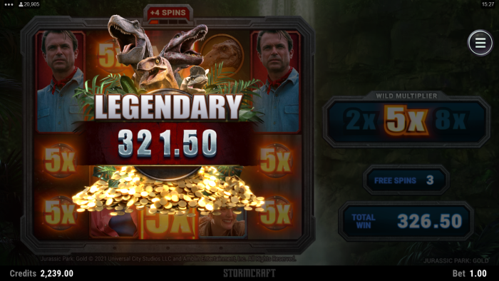Jurassic Park Gold Slot Game Review