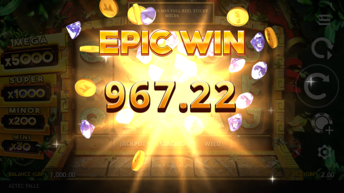 Aztec Falls Slot Game Review