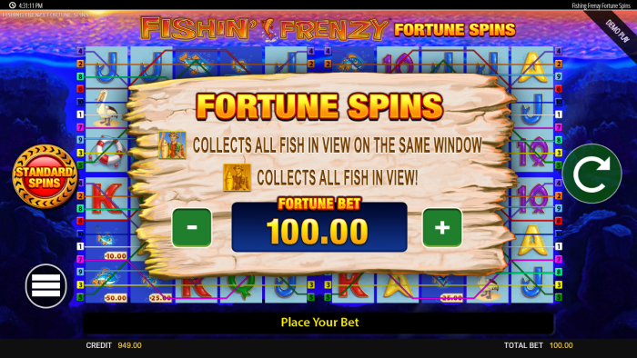 Fishin&rsquo; Frenzy Fortune Spins Slot Game Review