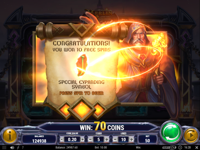 Merlin and the Ice Queen Morgana Slot Game Review