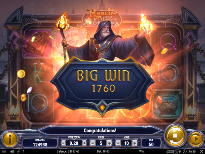 Merlin and the Ice Queen Morgana Slot Game Review
