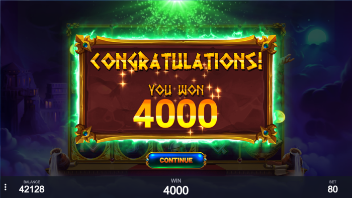 Scrolls of Aphrodite slot game payout symbols