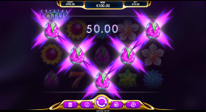 Crystal Lotus Slot Game Design