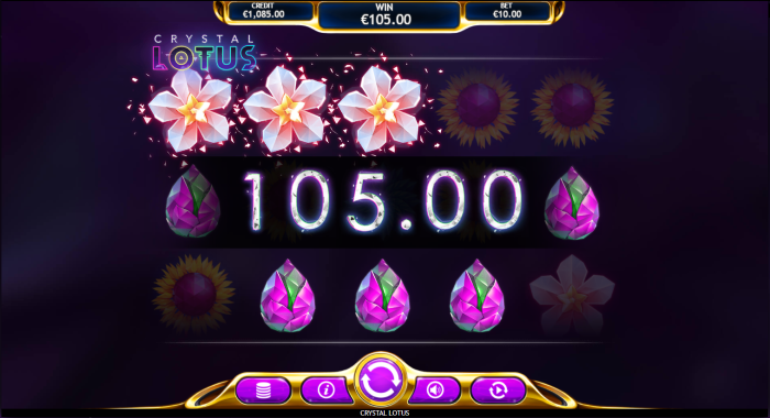 Crystal Lotus Slot Game Symbols