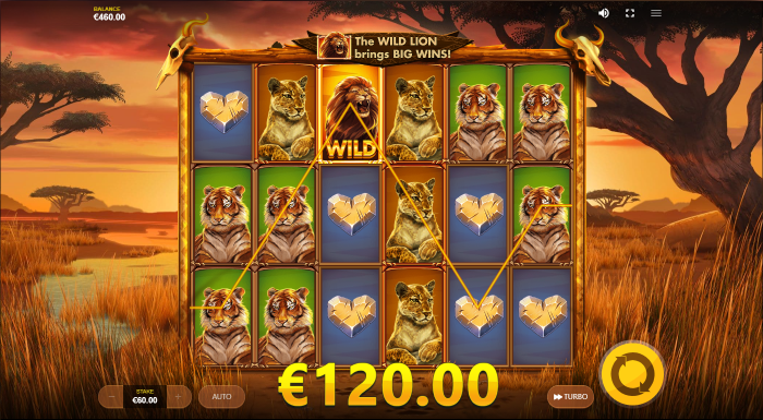 Wild Cats Multiline Slot Game Symbols
