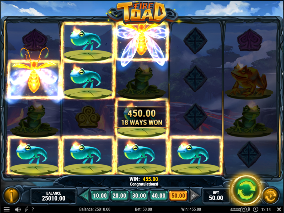 Fire Toad Slot Symbols