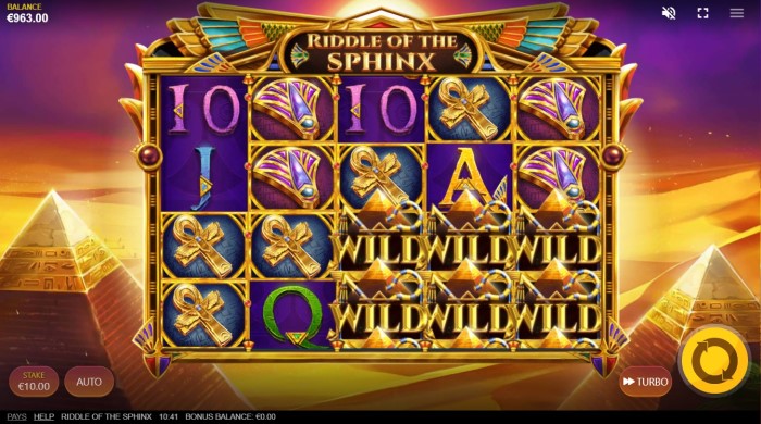 Riddle of the Sphinx Slot Design