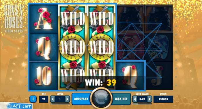 Guns N' Roses Slot Symbols
