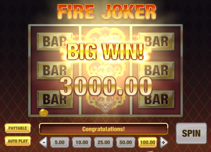 Fire Joker Slot Symbols