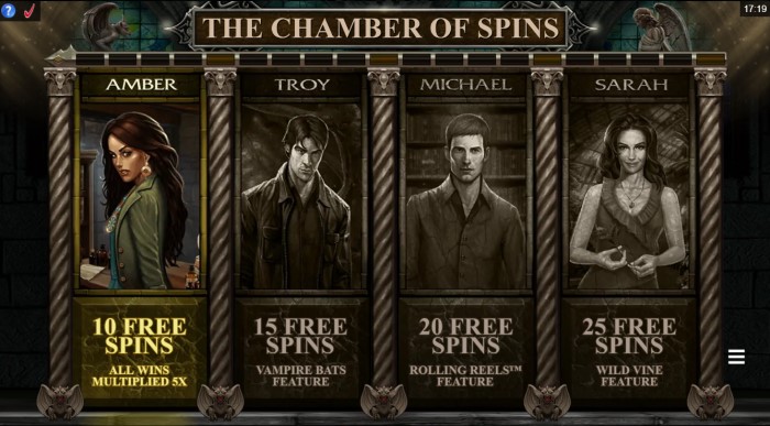 Immortal Romance Bonus Features