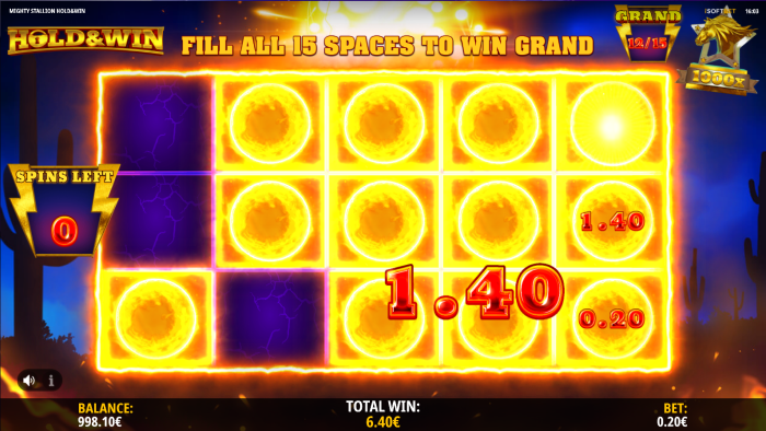 Mighty Stallion Hold & Win Slot Game Features