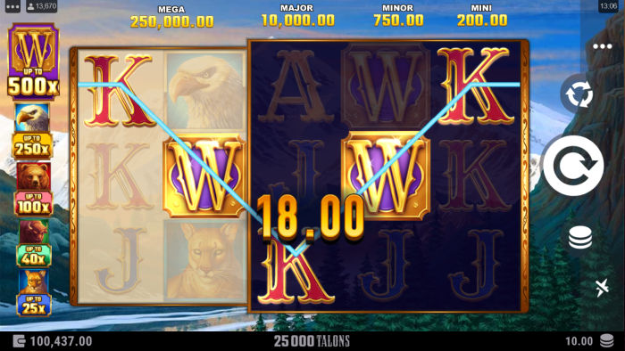 25000 Talons Slot Game Review