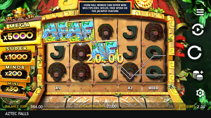 Aztec Falls Slot Game Review