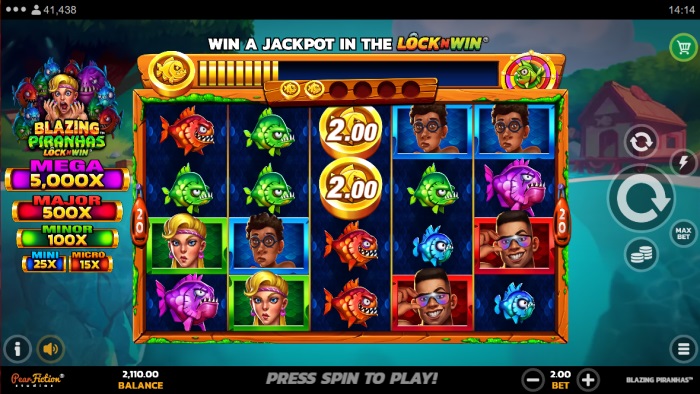 Blazing Piranhas Slot Game Review