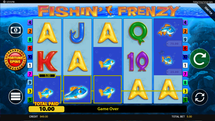 Fishin&rsquo; Frenzy Fortune Spins Slot Game Review
