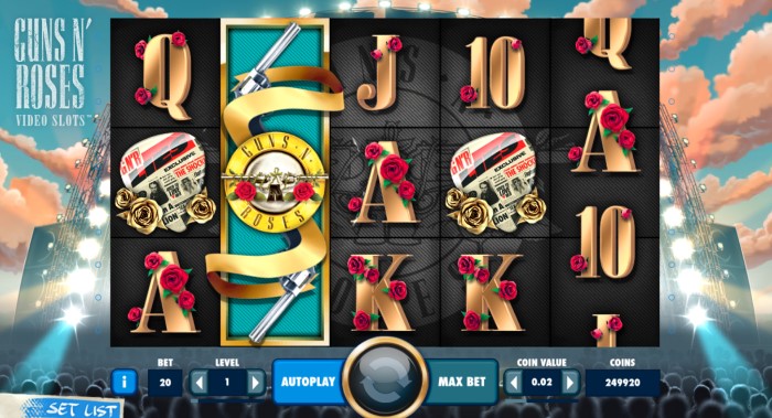 Guns N' Roses Slot Features
