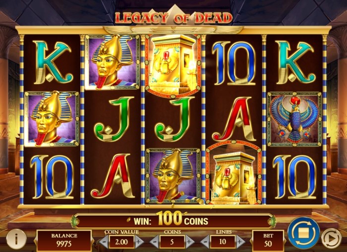 Legacy of Dead Slot Overview