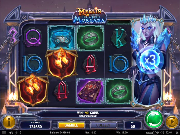 Merlin and the Ice Queen Morgana Slot Game Review