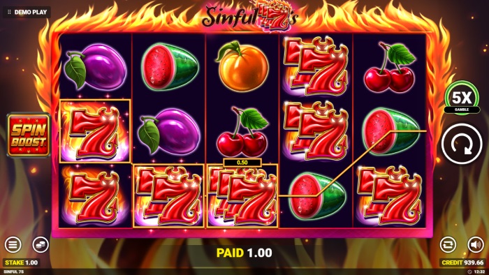 Sinful 7s Slot Game Review