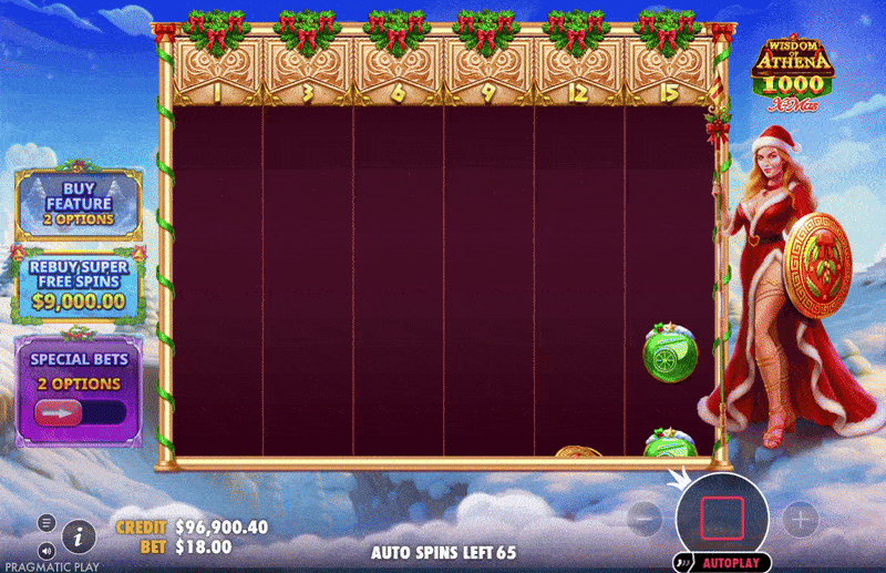 Wisdom of Athena 1000 Xmas | Slot Game Review 🎄