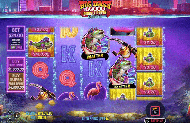 Big Bass Vegas Double Down Deluxe | Slot Game Review ✨🐟✨