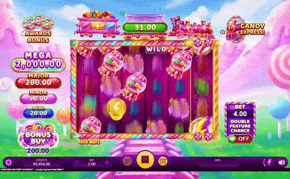Candy Express Gold Blitz Slot by Fortune Factory Studios
